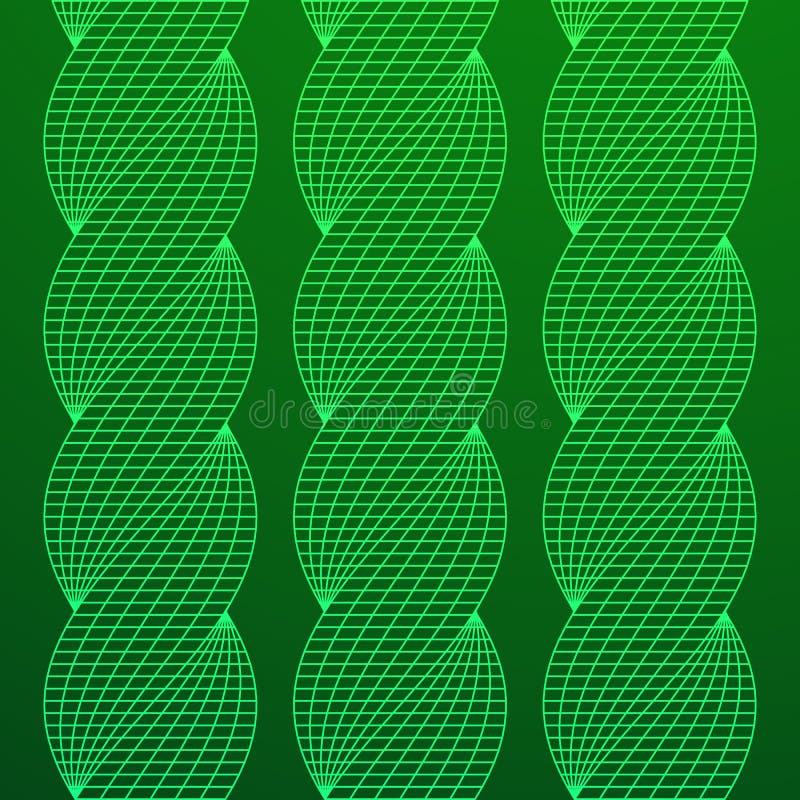 Wireframe Mesh Twist Columns vektor abbildung