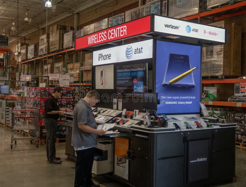 A Wireless Center at Costco Editorial Photography Image of costco