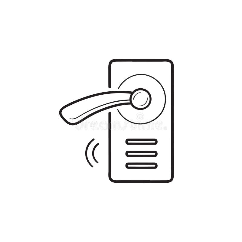 Wireless Door Lock Hand Drawn Outline Doodle Icon. Stock Vector ... Circuit Diagram