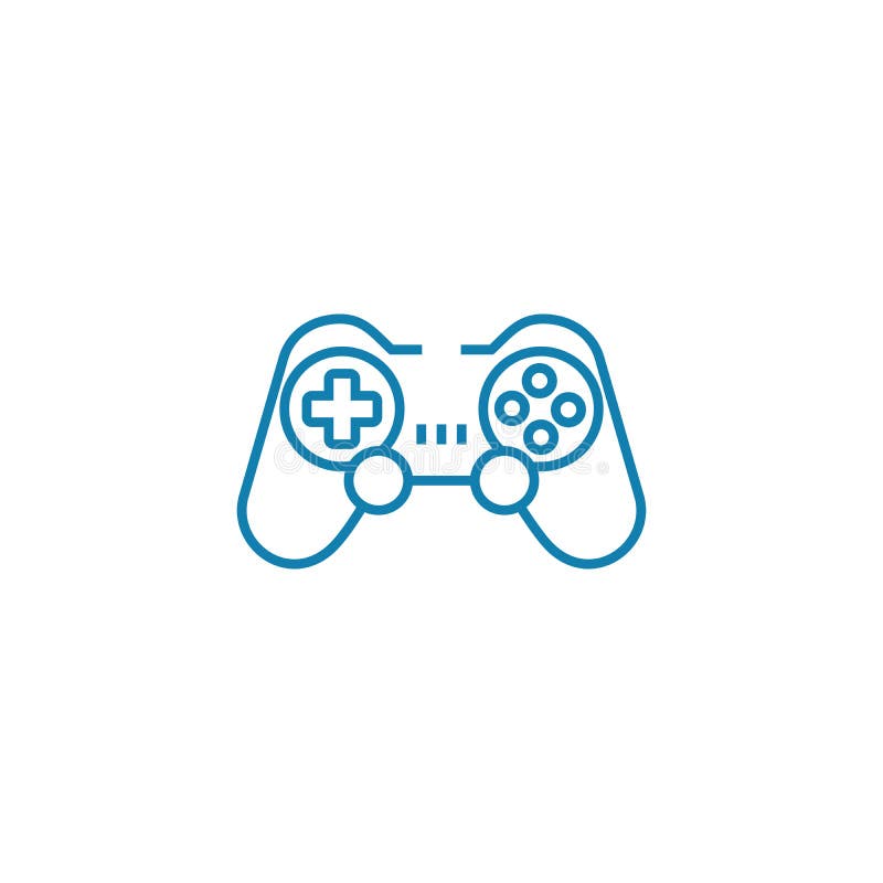 Wireless Gamepad Linear Icon Concept. Wireless Gamepad Line Vector Sign ...