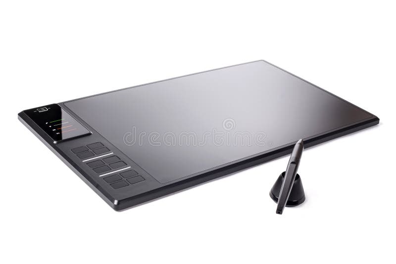 Wireless Graphic Tablets With Pen Stock Image Image of wireless