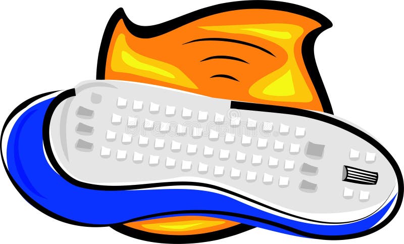 Wireless keyboard stock illustration