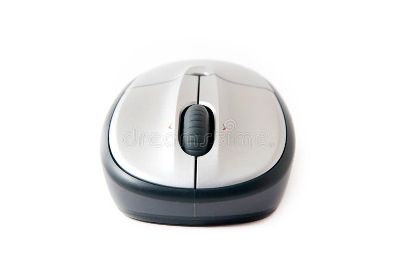 Wireless mouse isolated on white