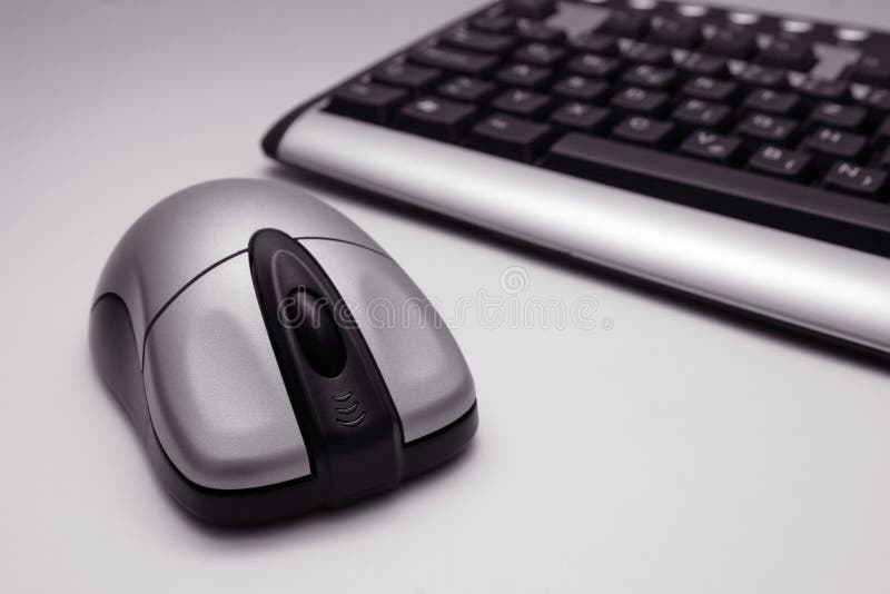 Wireless Mouse and Keyboard royalty free stock photos