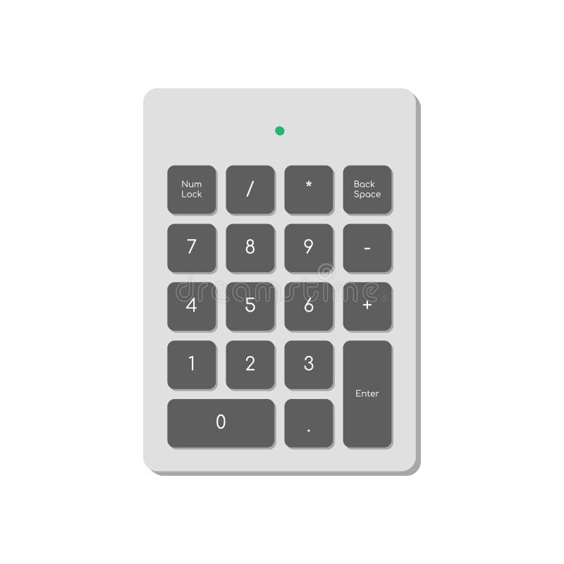Wireless Numeric Keypad for Computer Simplified only with Numbers and