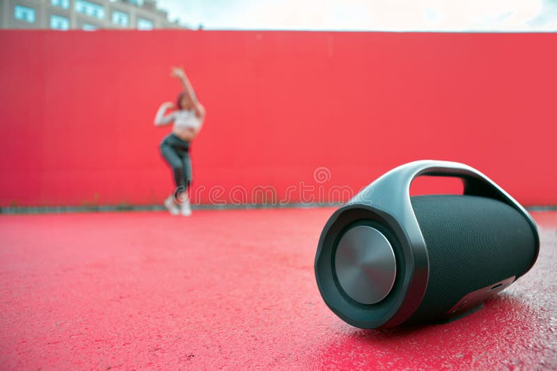 Bluetooth Speaker Hanging on Tree Trunk · Free Stock Photo