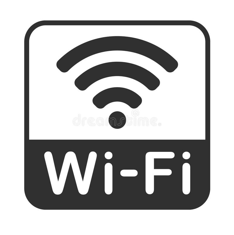 Wireless Symbolverbindung der WiFi Signalikone. Abschluss Netznetz Logozeichen an. Vektorillustrationsbild. isoliert auf weißem ba. isoliert auf weißem Hintergrund. kostenloses WiFi.