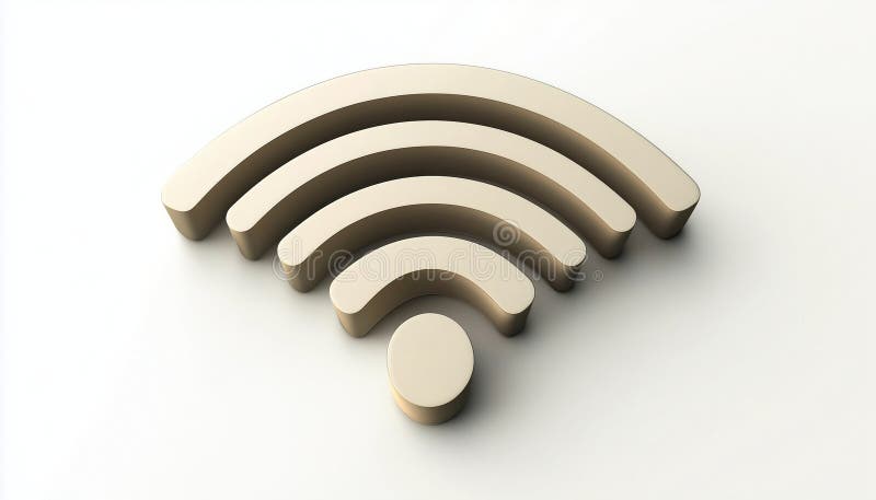 Wireless Wi royalty free illustration