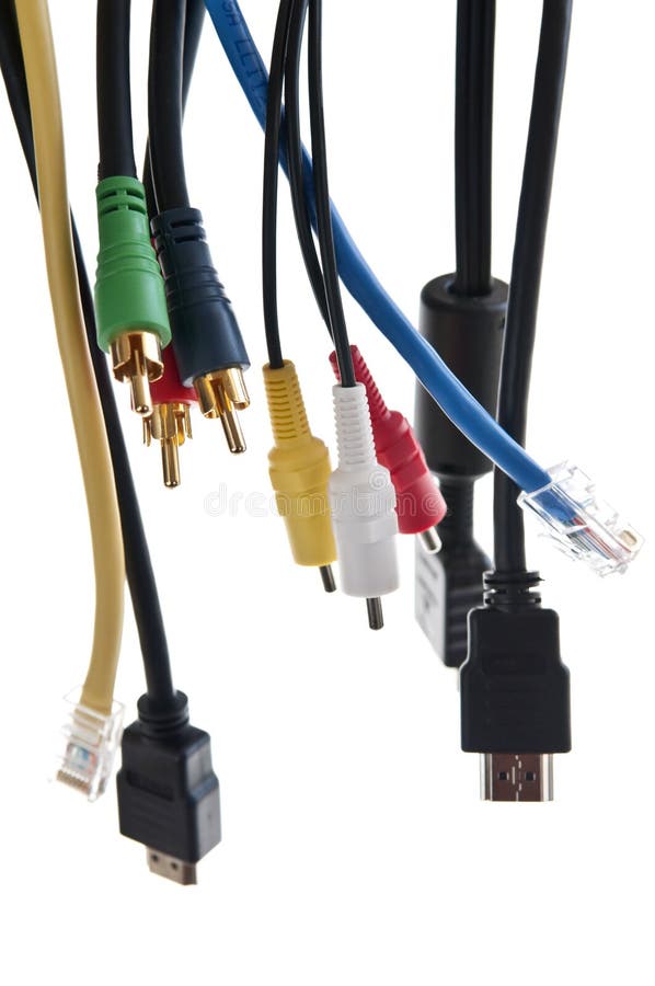 Wires and connectors for computer audio video