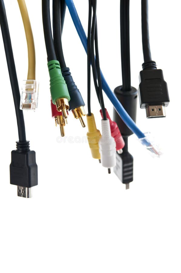 Wires and connectors for computer audio video