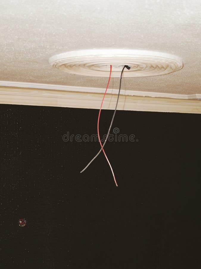 Wires hanging with ceiling stock photo. Image of decorative 50670710