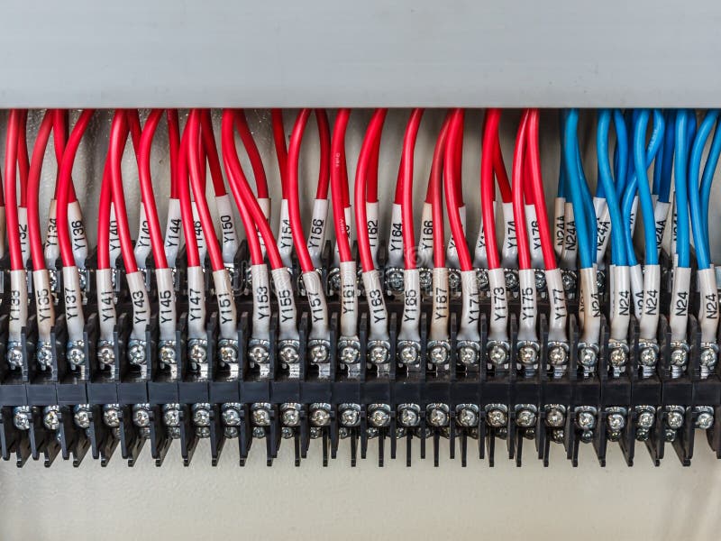 Wiring PLC stock image. Image of cabinet, electric, circuit - 72254983
