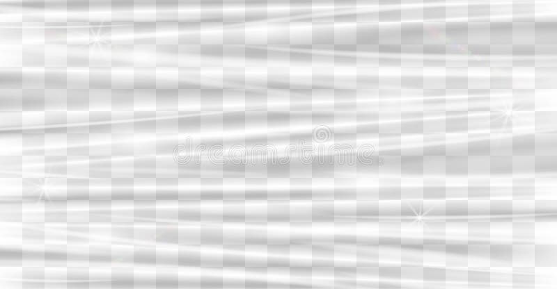 Wirklicher transparenter Plastikhüllebeschaffenheits-Vektorhintergrund stock abbildung