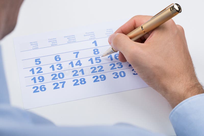 Wirtschaftler Marking On Calendar