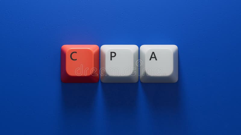 Wirtschaftsprüfer. cpa the word on computer keyboard keys computer tastataheys halteron a reflektion oberfläche lizenzfreie abbildung