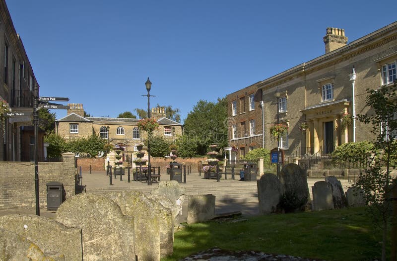 Wisbech, Cambridgeshire stock image. Image of square 10756257