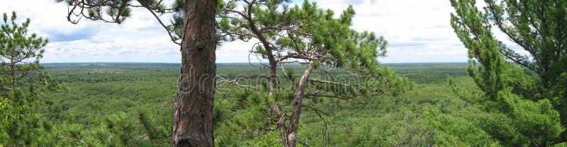 Wisconsin nature panorama royalty free stock photography