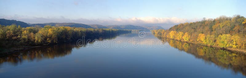 Wisconsin River stock image
