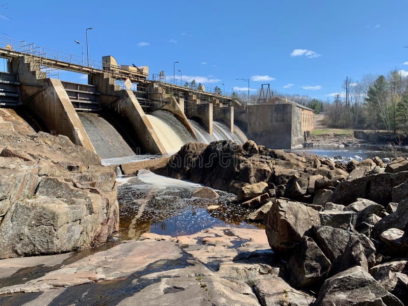 Wisconsin River Bridge stock image. Image of calendar 55740703