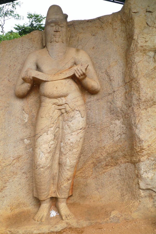 The wiseman in Polonnaruwa in Sri Lanka