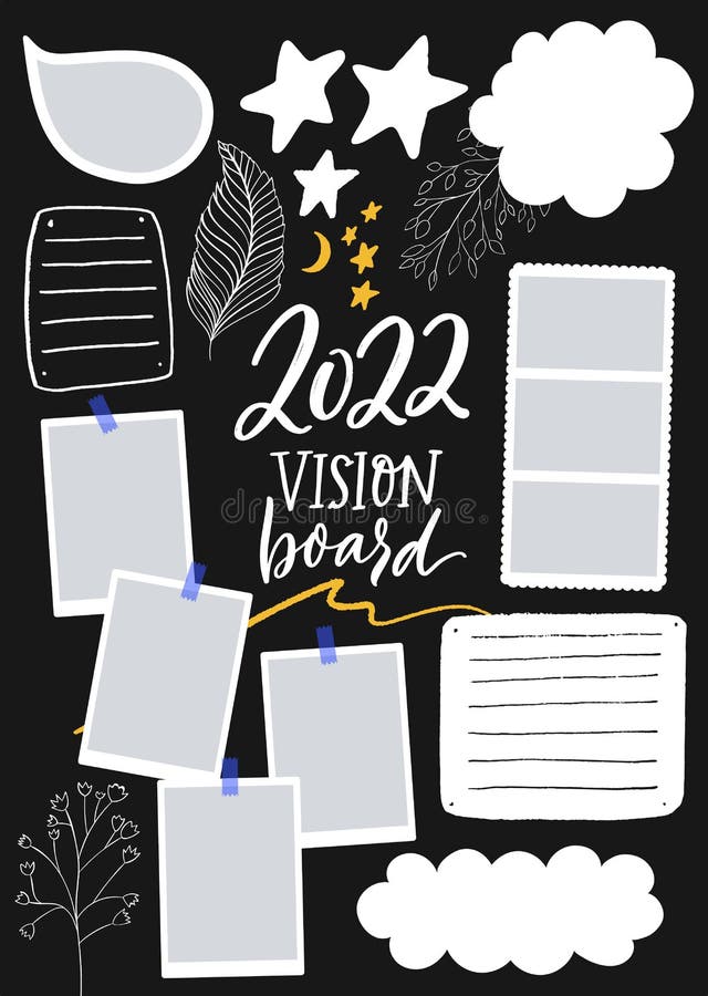 Vision Board Stock Vector Illustration and Royalty Free Vision