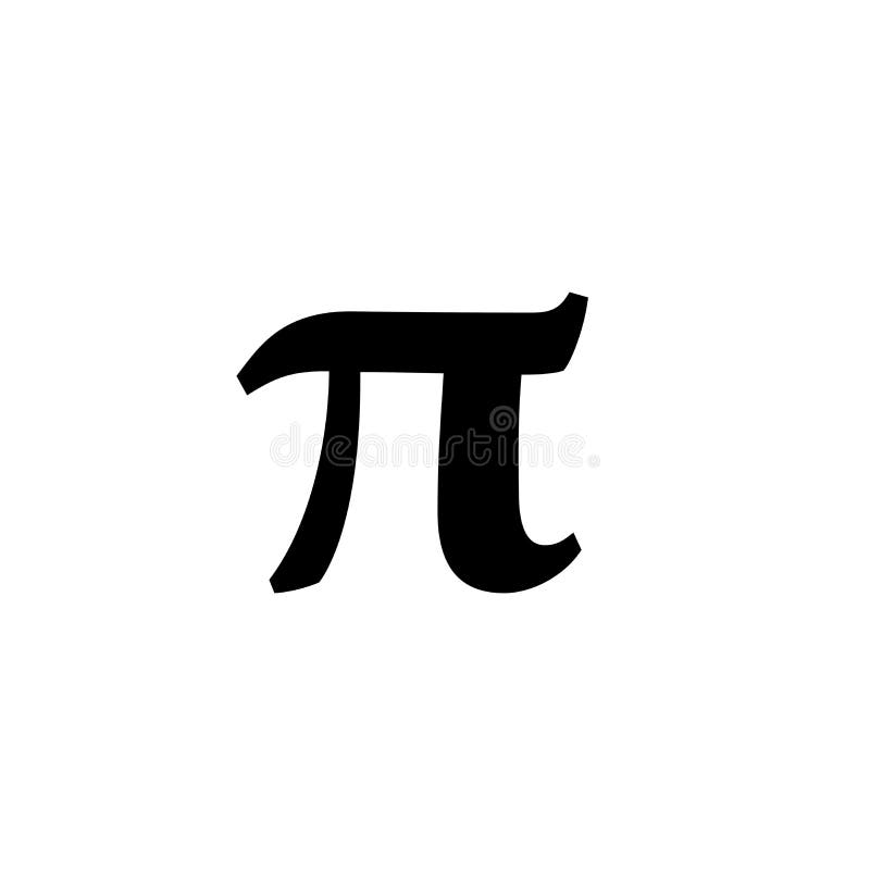 Vectorsymbolen voor wiskunde en wiskunde-iconen stock illustratie