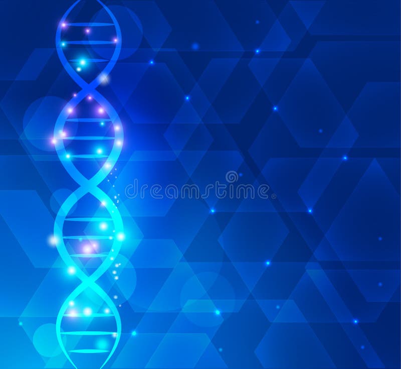 Wissenschaftlicher DNA-Hintergrund vektor abbildung Wissenschaftlicher DNA-Hintergrund vektor abbildung