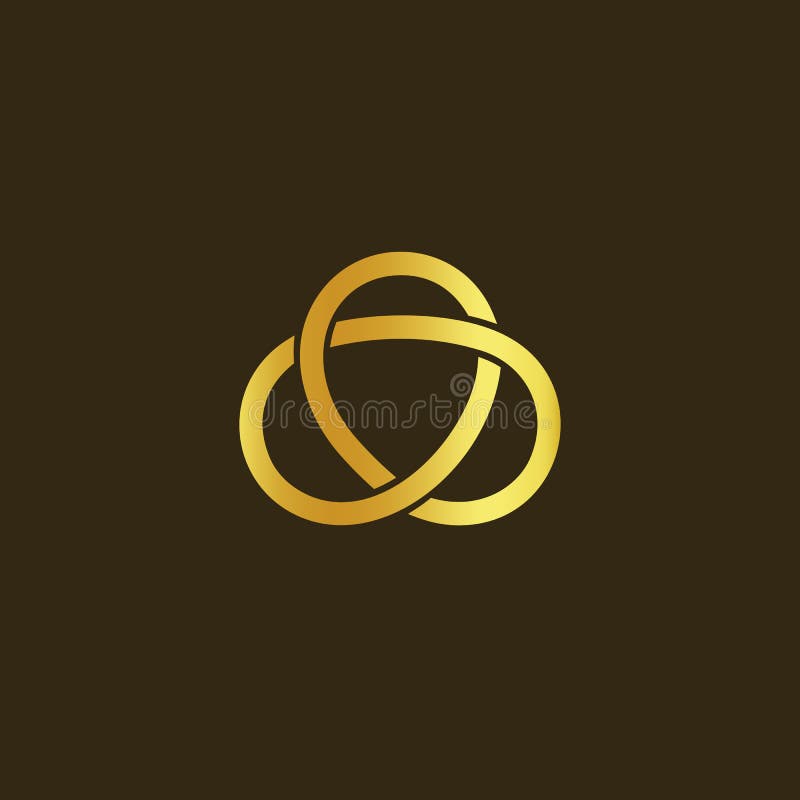 Wissenschaftstechnologiesymbol Goldknoten des Goldthreads Einfaches Labyrinth, keltisches Maskottchen Lokalisiertes ungewöhnliche stock abbildung Wissenschaftstechnologiesymbol Goldknoten des Goldthreads Einfaches Labyrinth, keltisches Maskottchen Lokalisiertes ungewöhnliche stock abbildung