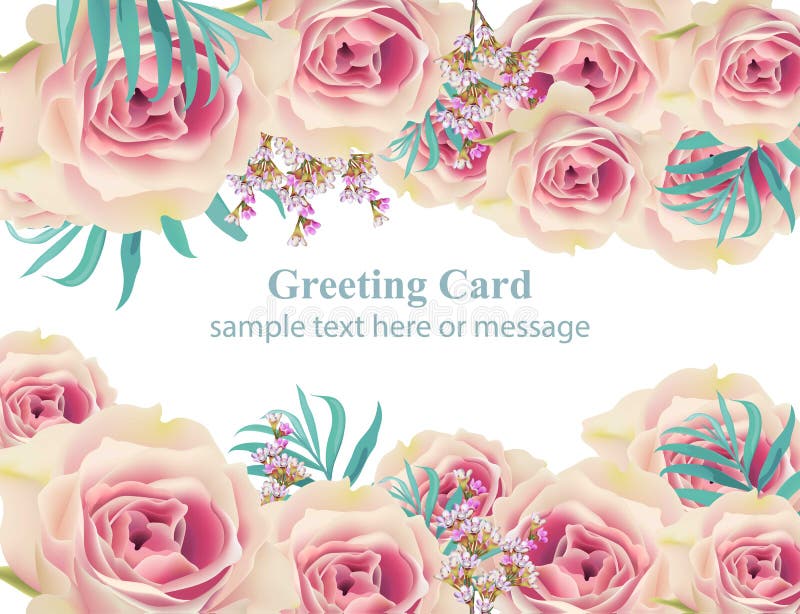 Wit nam Vectorkaartachtergrond toe Gelukkige vakantie bloemenmalplaatjes stock illustratie Wit nam Vectorkaartachtergrond toe Gelukkige vakantie bloemenmalplaatjes stock illustratie