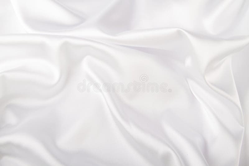 White satin with soft waves. White satin with soft waves