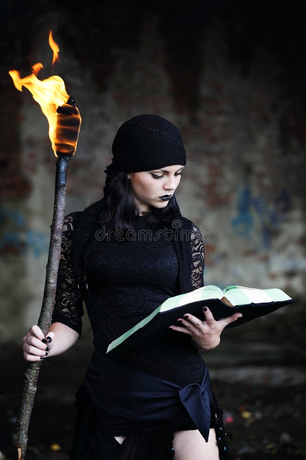 Witch with a book