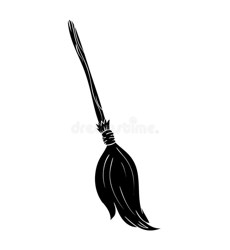 Download Witch Broom Silhouette Cartoon Vector Symbol Icon Design ...