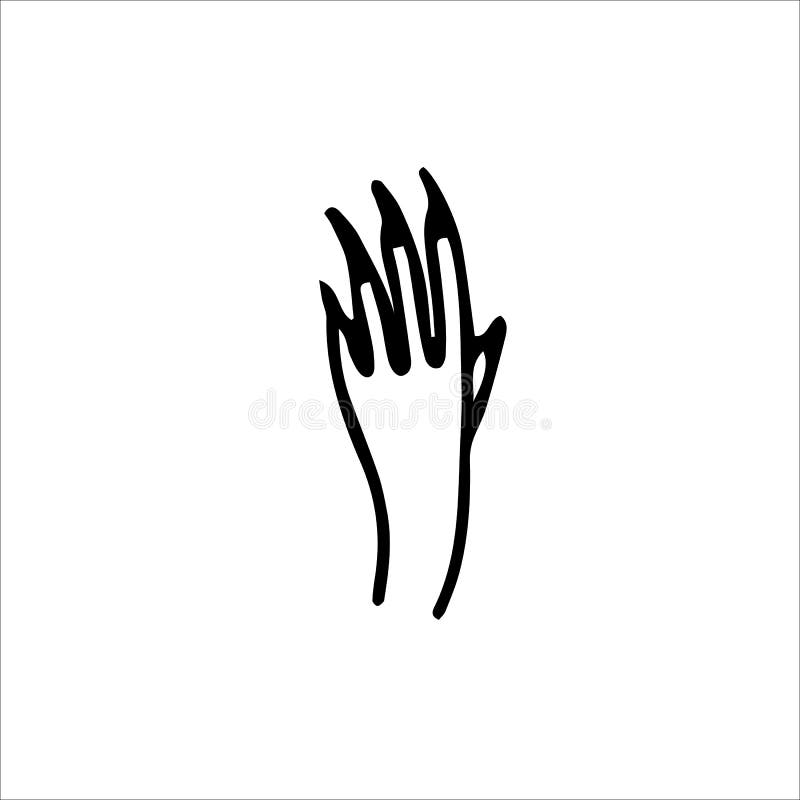 Hands Nails Silhouette Stock Illustrations – 470 Hands Nails Silhouette ...