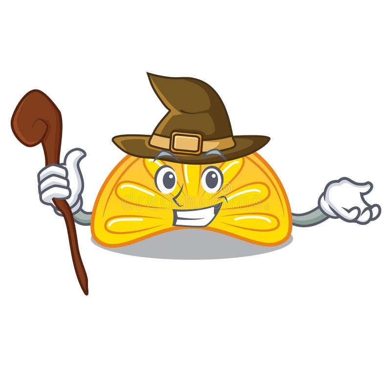 Witch Orange Jelly Candy Mascot Cartoon Stock Vector Illustration of