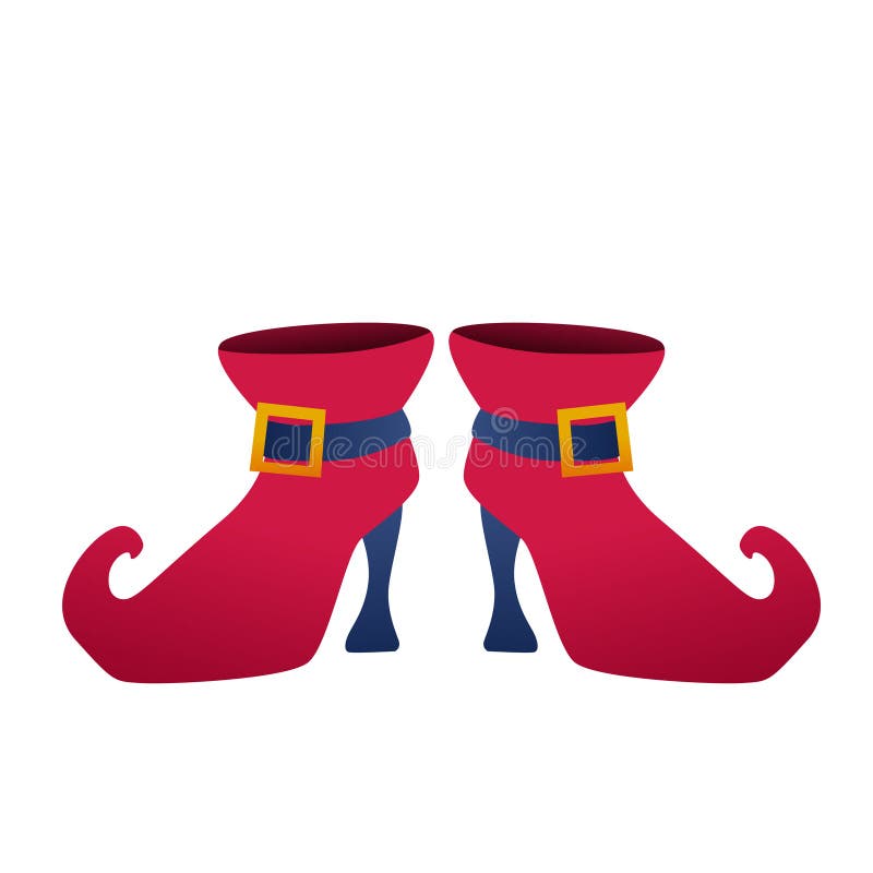 Bewitched Halloween Witch Shoes Stock Illustration Illustration of