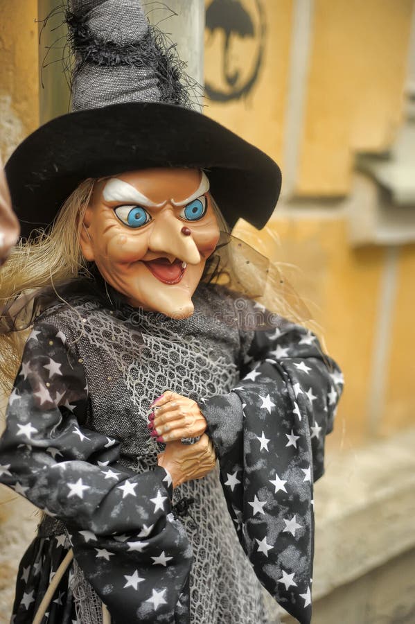 Witch toy stock image. Image of besom, doll, fearful - 45618301