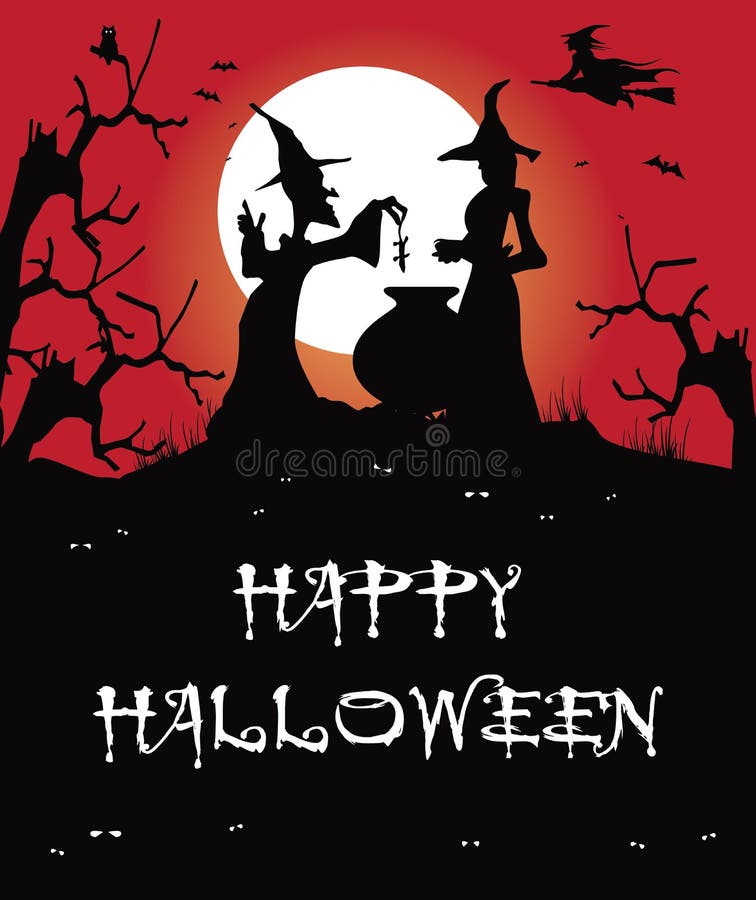 Witches stock illustration. Illustration of scary, clipart - 11060978