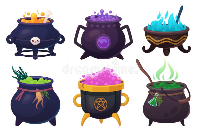 Witchs Boiling Cauldrons Halloween Smoke Boiler Witch Cauldron For