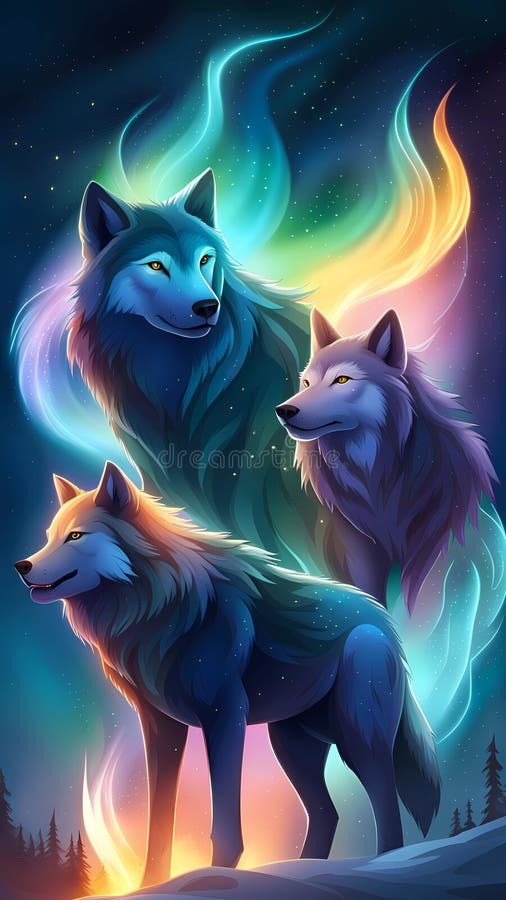 Arctic Wolves Art Stock Illustrations – 141 Arctic Wolves Art Stock ...