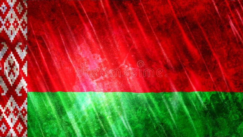 Witrussische Vlag stock foto Witrussische Vlag stock foto