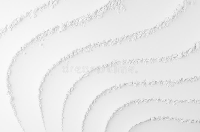 White abstract soft smooth striped plaster background with curved waves. White abstract soft smooth striped plaster background with curved waves