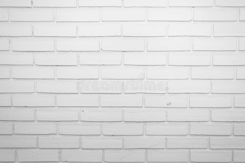Witte Bakstenen Muurtextuur Als Achtergrond Stock Foto - Afbeelding