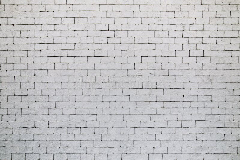 Witte Bakstenen Muurtextuur Voor Achtergrond Stock Afbeelding - Image