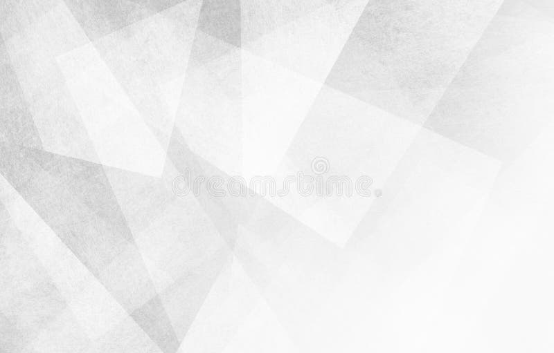 Witte en grijze achtergrond met abstracte driehoeksvormen en hoeken