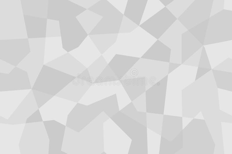Witte en grijze veelhoekige moza?ekachtergrond geometrisch naadloos patroon vector illustratie Witte en grijze veelhoekige moza?ekachtergrond geometrisch naadloos patroon vector illustratie