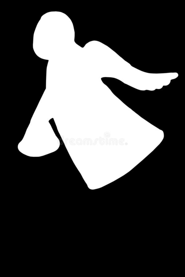 Witte engel vector illustratie Witte engel vector illustratie