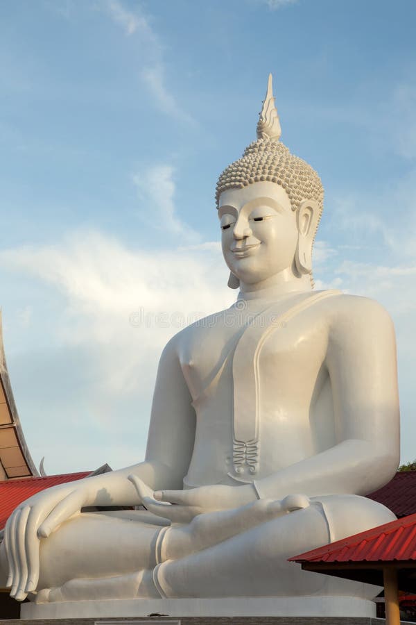 Witte jao Hai Sok van Boedha Pra royalty-vrije stock afbeeldingen Witte jao Hai Sok van Boedha Pra royalty-vrije stock afbeeldingen