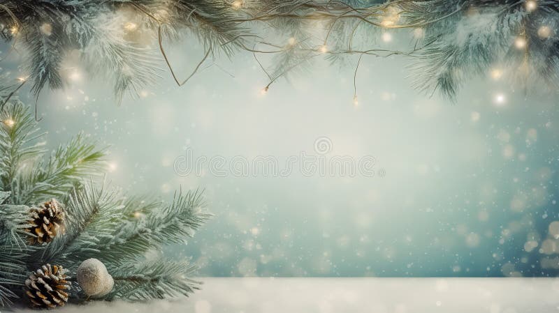 Witte kerstboom met sneeuwval. generatieve ai-technologie royalty-vrije illustratie