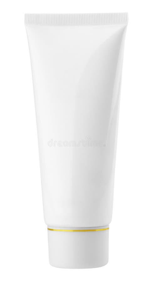 Witte kosmetische buis royalty-vrije stock foto Witte kosmetische buis royalty-vrije stock foto