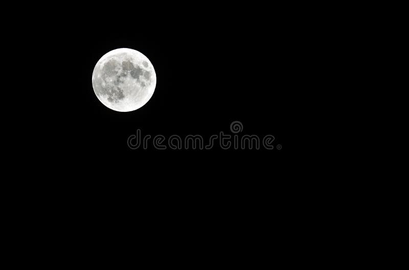 Witte maan op stock foto. Image of super, gebied -